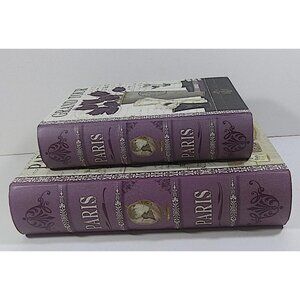 Paris Hidden Book Storage Lot Faux Secret Multicolor Floral 2011 Kathryn White